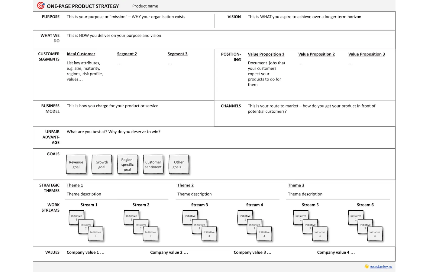 One Page 🎯 Product Strategy